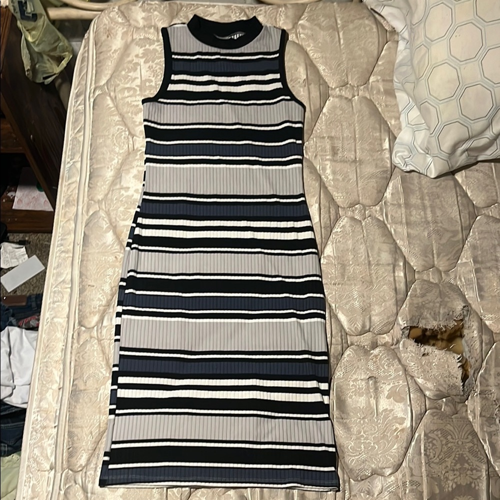 Striped Sleeveless Dress